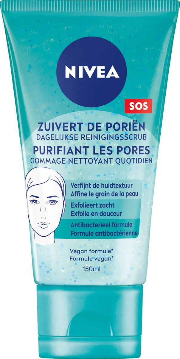 NIVEA Dagelijkse Reiniging Gezichtsscrub 150 ml