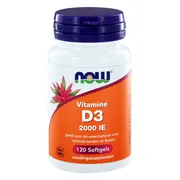 NOW Vitamine D3 2000 IE Softgels 120st 120SG
