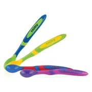 Nuby Voedingslepel met Lange Handgreep 4ST