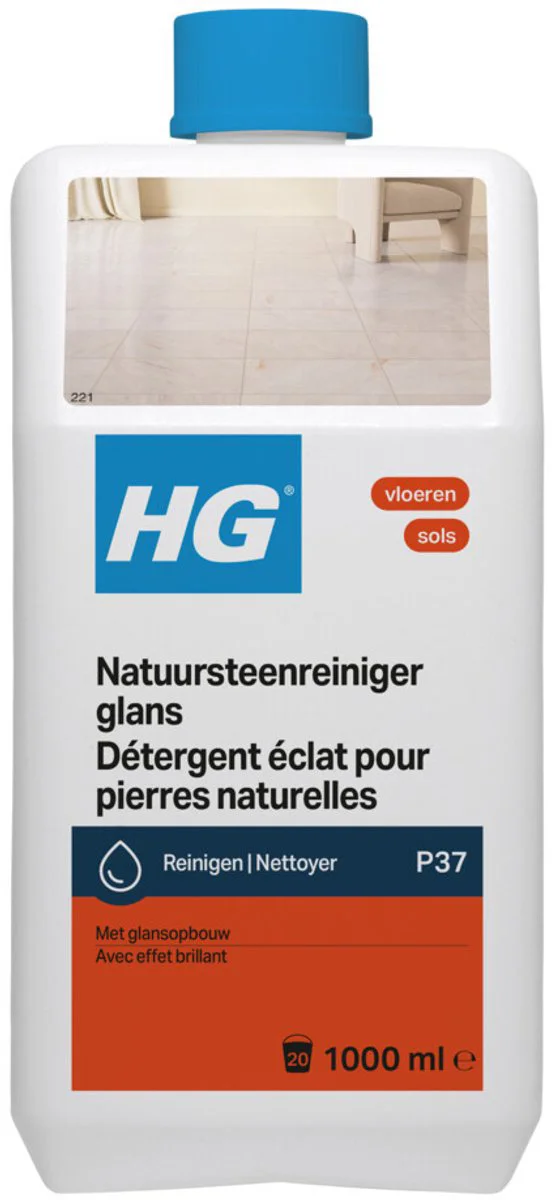 HG Vloeren Natuursteenreiniger Glans 1LT