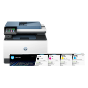 HP Color LaserJet 3302fdw + 1 set extra toners