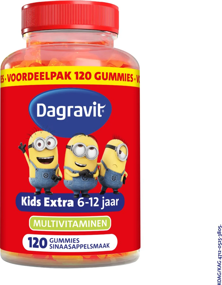 Dagravit Kids-Xtra Vitaminions Multivitaminen 6-12 jaar 120 gummies