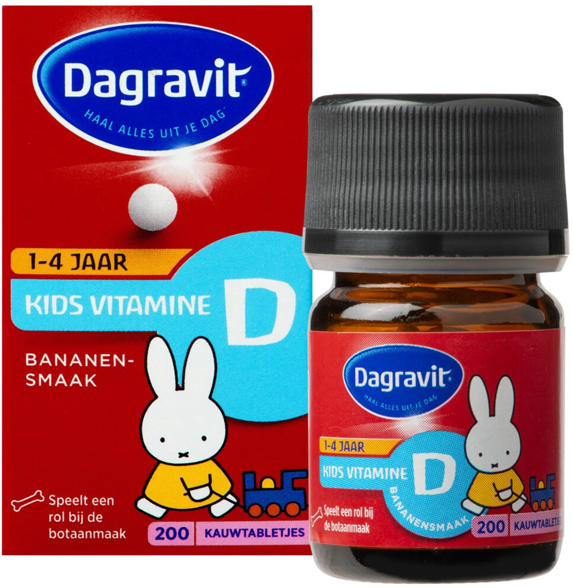 2x Dagravit Kids Vitamine D 200 tabletten
