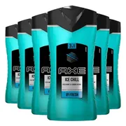 6x Axe 3in1 Douchegel Ice Chill 400 ml