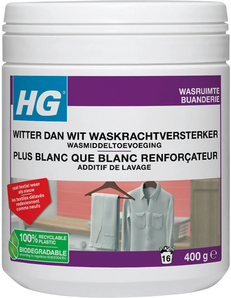 Hg Wasruimte Witter Dan Wit Waskrachtversterker 400GR