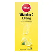 Roter Vitamine C Bruis 1000 mg Citroen 2 x 20 bruistabletten