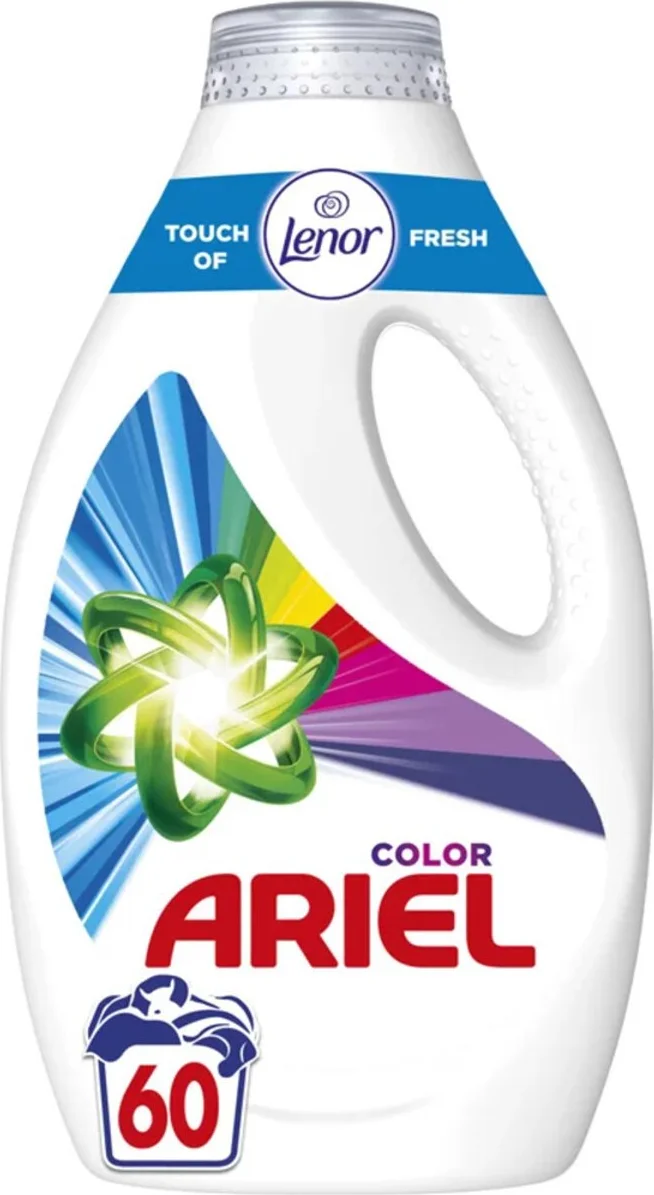 4x Ariel Wasmiddel Color Touch Of Lenor 60 wasbeurten 3 liter