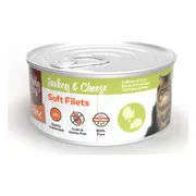 HobbyFirst Feline Blik Zachte Filets Kalkoen & Kaas 70 gr