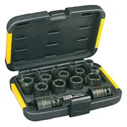 DeWALT DT7506 Krachtdoppenset 1/2" Vierkant | kort | 17-delig