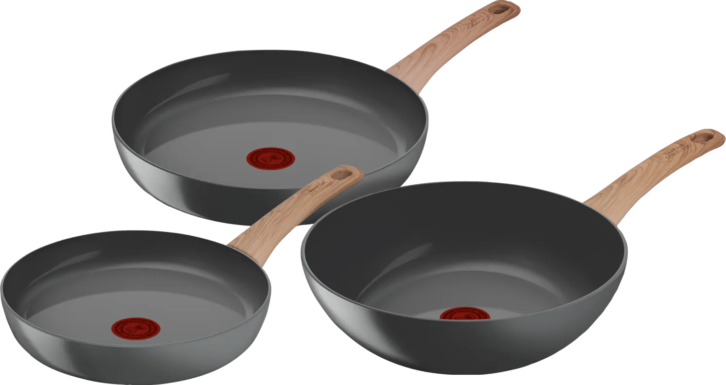 Tefal Renew Keramische koekenpannenset 24 + 28 cm + Wokpan 28 cm