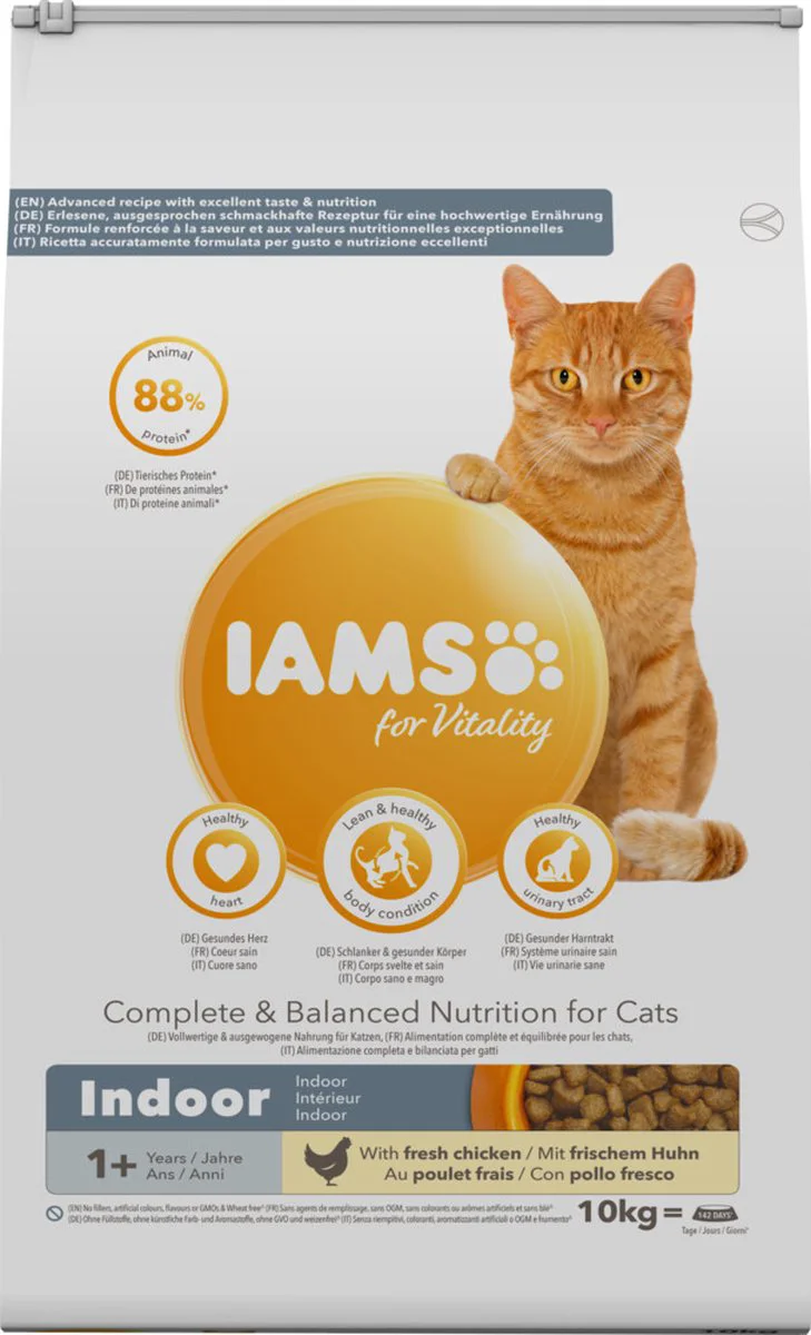 IAMS Kat Adult Indoor Kip 10 kg
