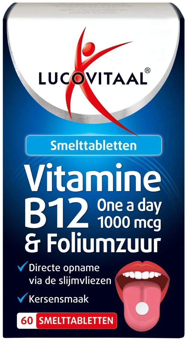 Lucovitaal Vitamine B12 & Foliumzuur 60 smelttabletten