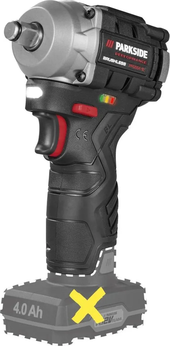 PARKSIDE PERFORMANCE Accu-slagmoersleutel 1/2" 12 V zonder accu en lader