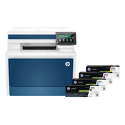 HP Color LaserJet Pro MFP 4302dw + 1 set extra XL toners