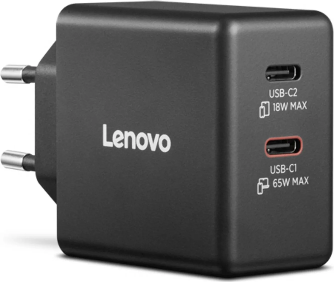 Lenovo Dual Usb C 65W GaN Oplader