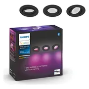 Philips Hue Centura inbouwspot White and Color - rond - Zwart - 3-pack