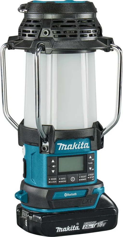 Makita DMR056 Accu Campinglamp met Radio en Bluetooth 14,4V / 18V Basic Body