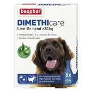 5x Beaphar DImetHIcare Line-On Anti Vlooien en Teken Druppels Hond > 30 kg 6 pipetten