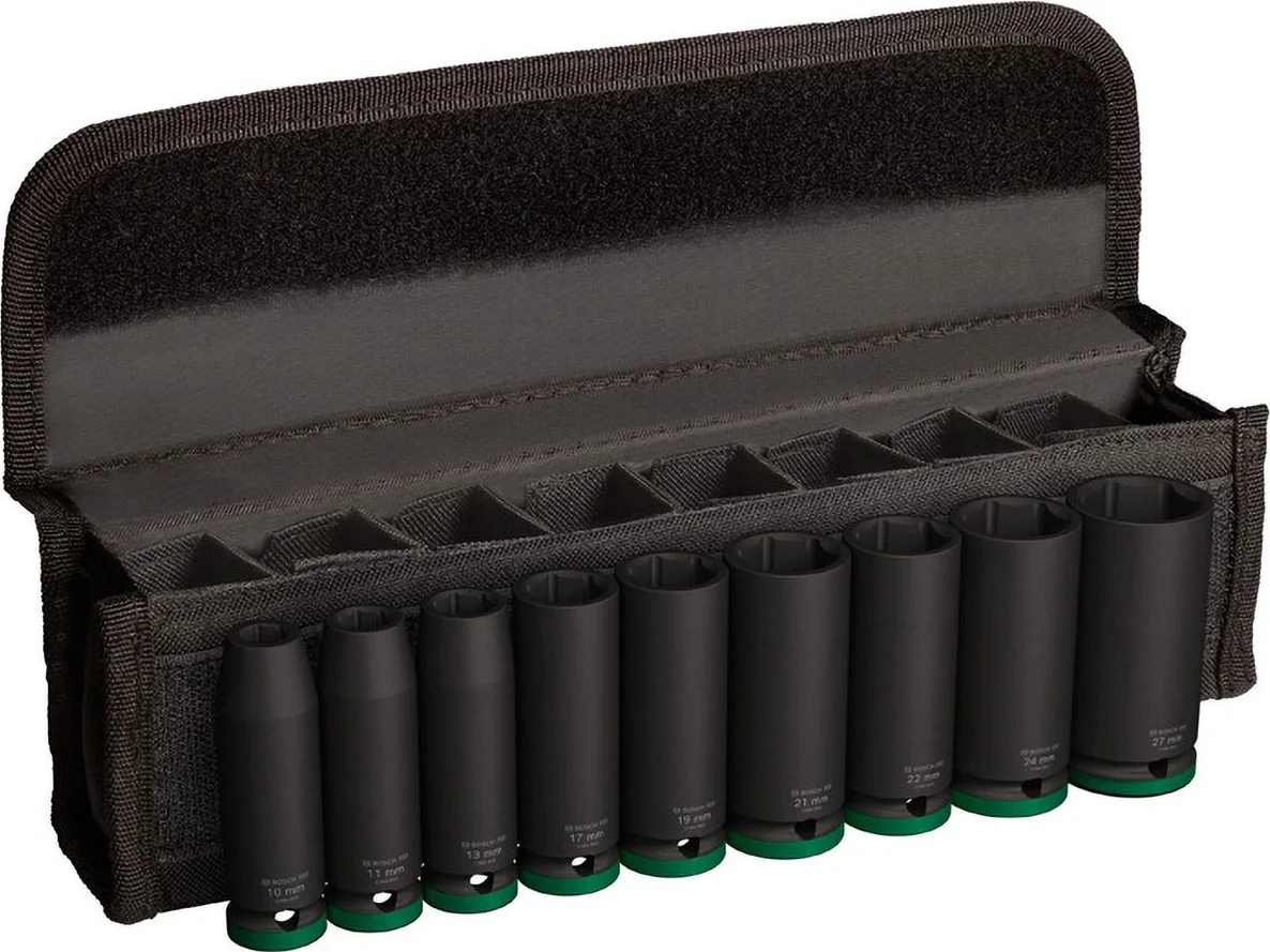 Bosch Professional PRO Impact krachtdoppenset lang 1/2" 9-delig - 2608003040