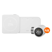 tado Draadloze Slimme ThermostaatX Multi Room Startpakket 2e Generatie (4 Radiatorknoppen)