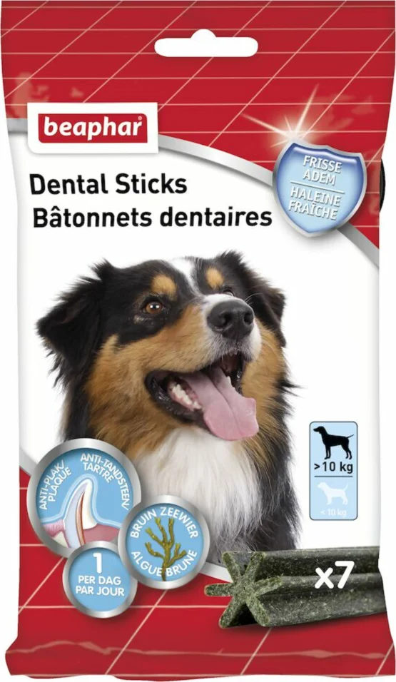 Beaphar Dental Sticks voor Honden M - L 7 stuks