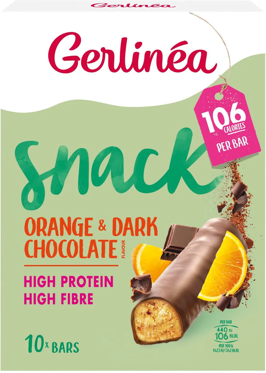 Gerlinéa Snack Orange & Dark Chocolate Repen 10ST