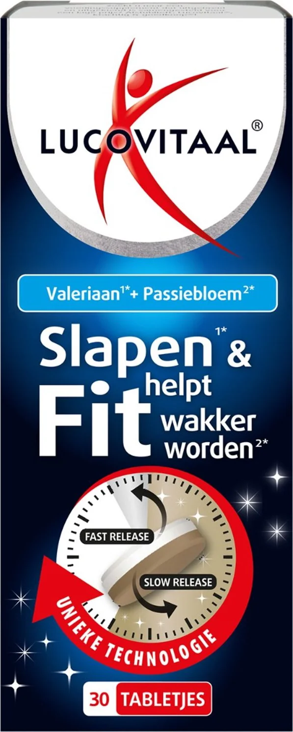 Lucovitaal Slapen & Helpt Fit Wakker Worden Tabletten 30TB