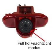 Medj - Achteruitrij Camera achteruitrijcamera geschikt voor Opel Vivaro-remlicht - Renault Trafic - Nissan Primastar 2001-2014