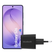 Samsung Galaxy S26 512GB Donkerblauw 5G + BlueBuilt Oplader 65 Watt Zwart