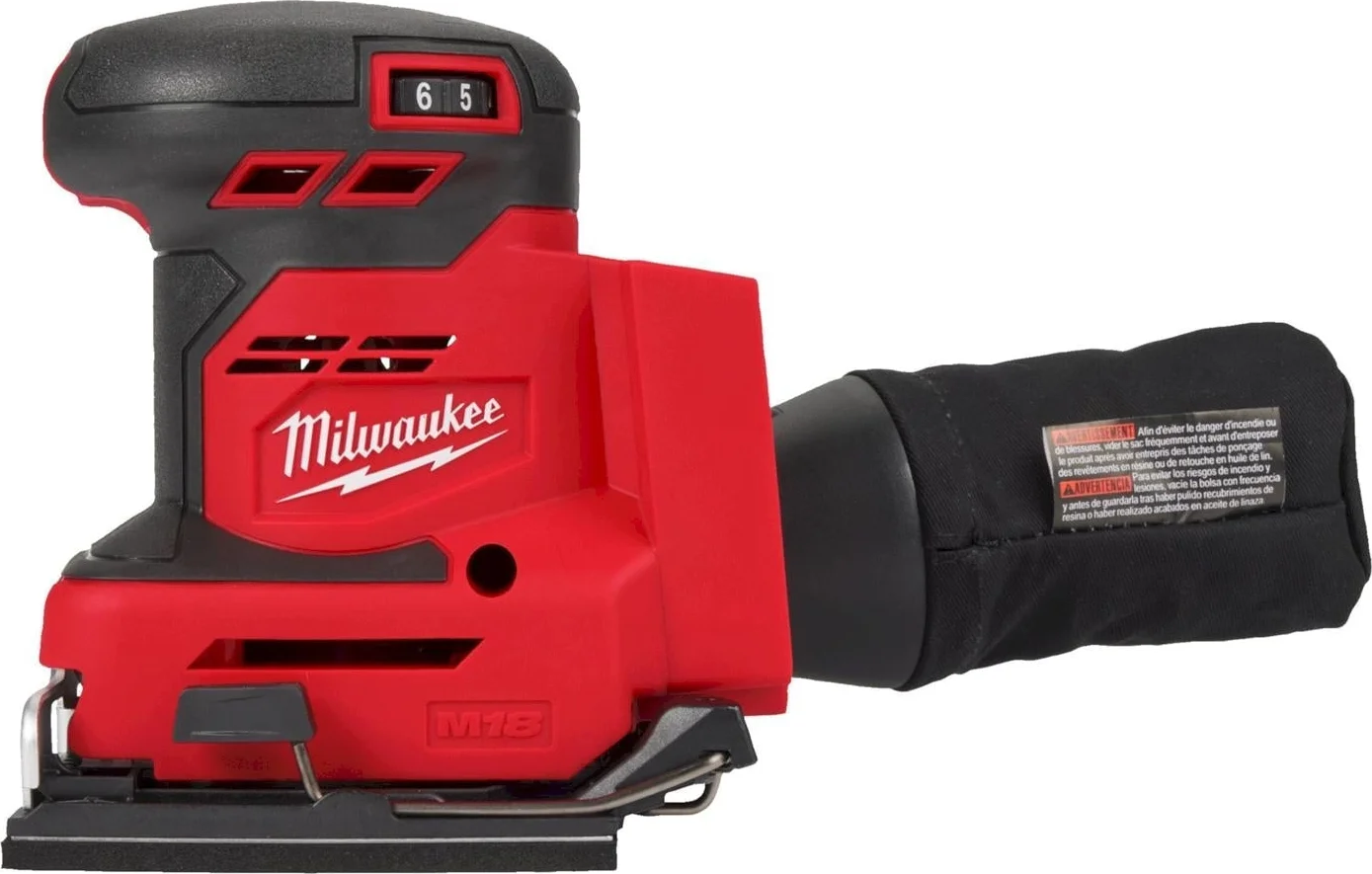 Milwaukee M18 BQSS-0 Accu vlakschuurmachine 18V Basic Body - 4933479966