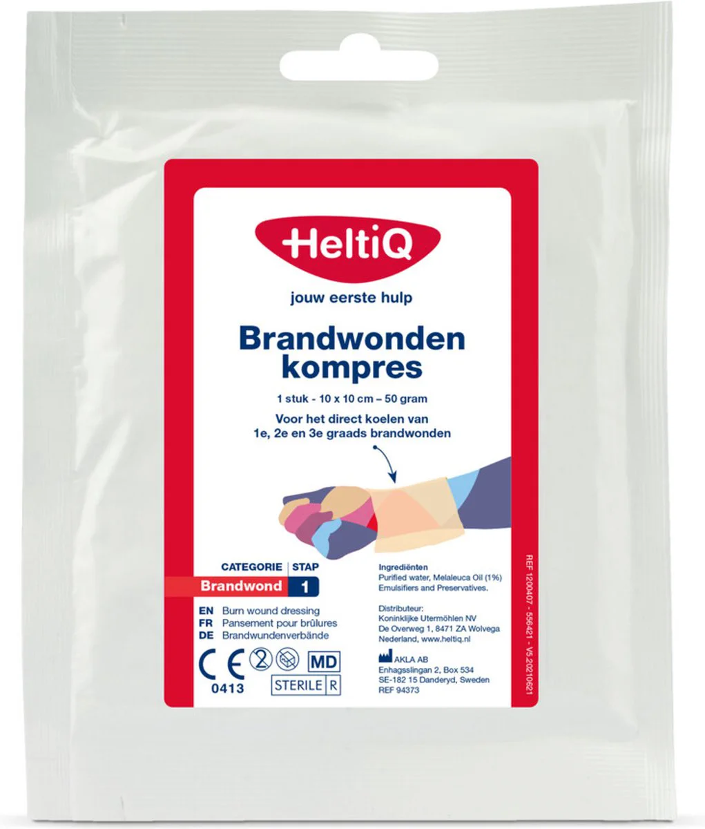 HeltiQ Brandwonden Kompres