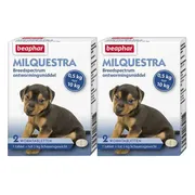 2x Beaphar Milquestra Ontworming Tabletten Hond 0,5-10 kg (ook puppy) 2 tabletten