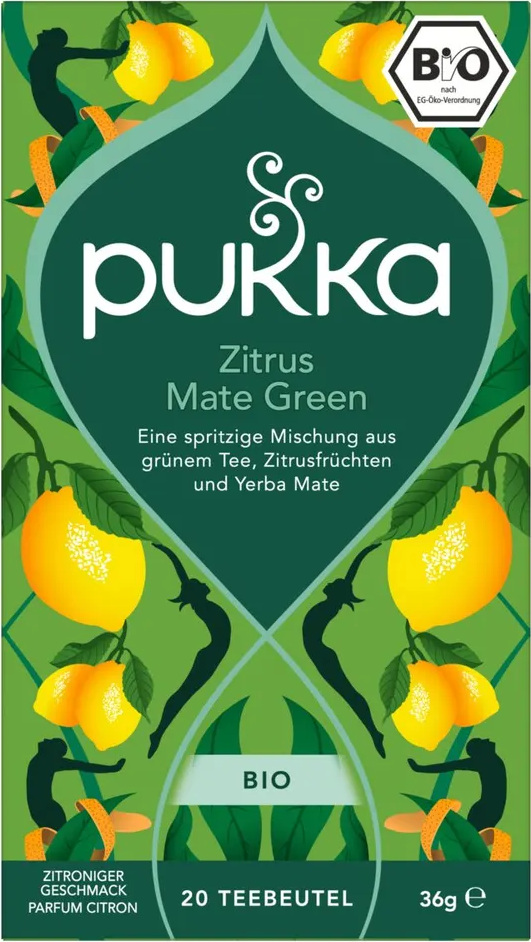 Pukka Thee Citrus Yerba Green 20ZK