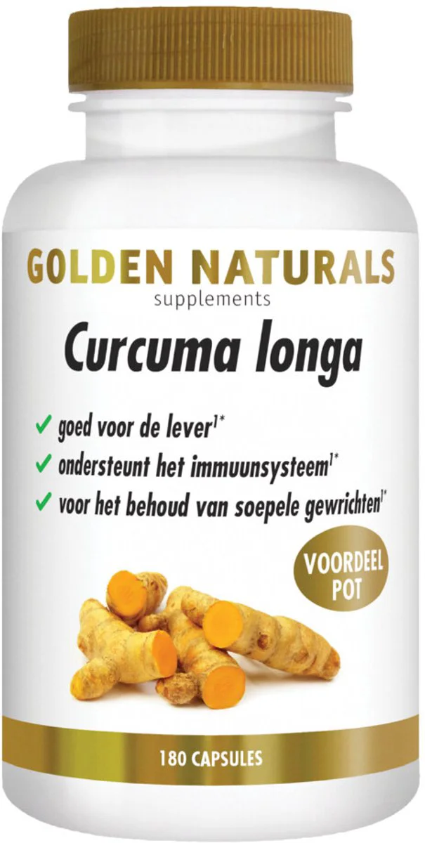 2x Golden Naturals Curcuma Longa 180 vegacapsules