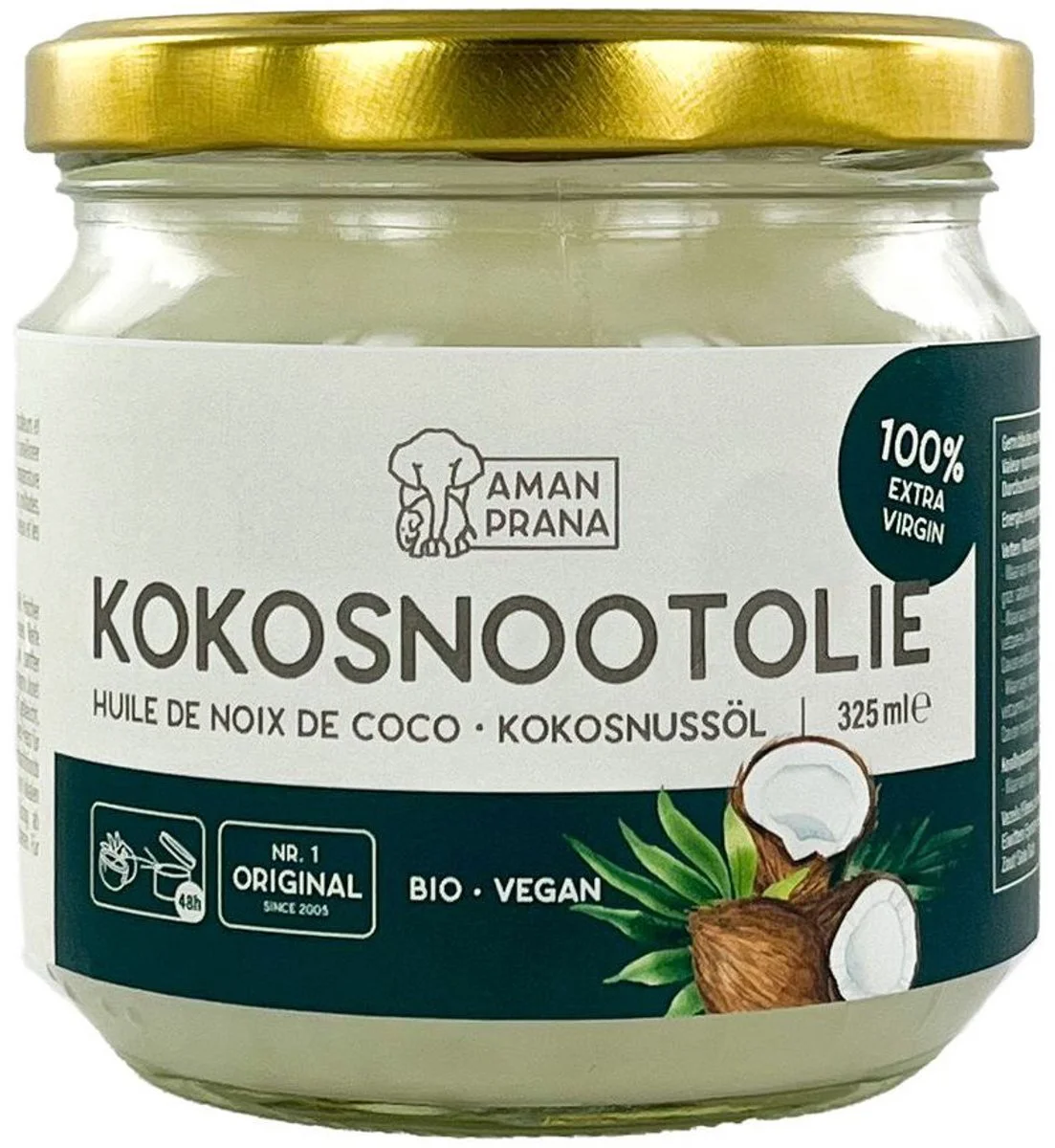 Aman Prana Kokosnootolie 325ML