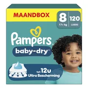 Pampers Baby Dry Luiers Maat 8 (17 kg+) 120 stuks