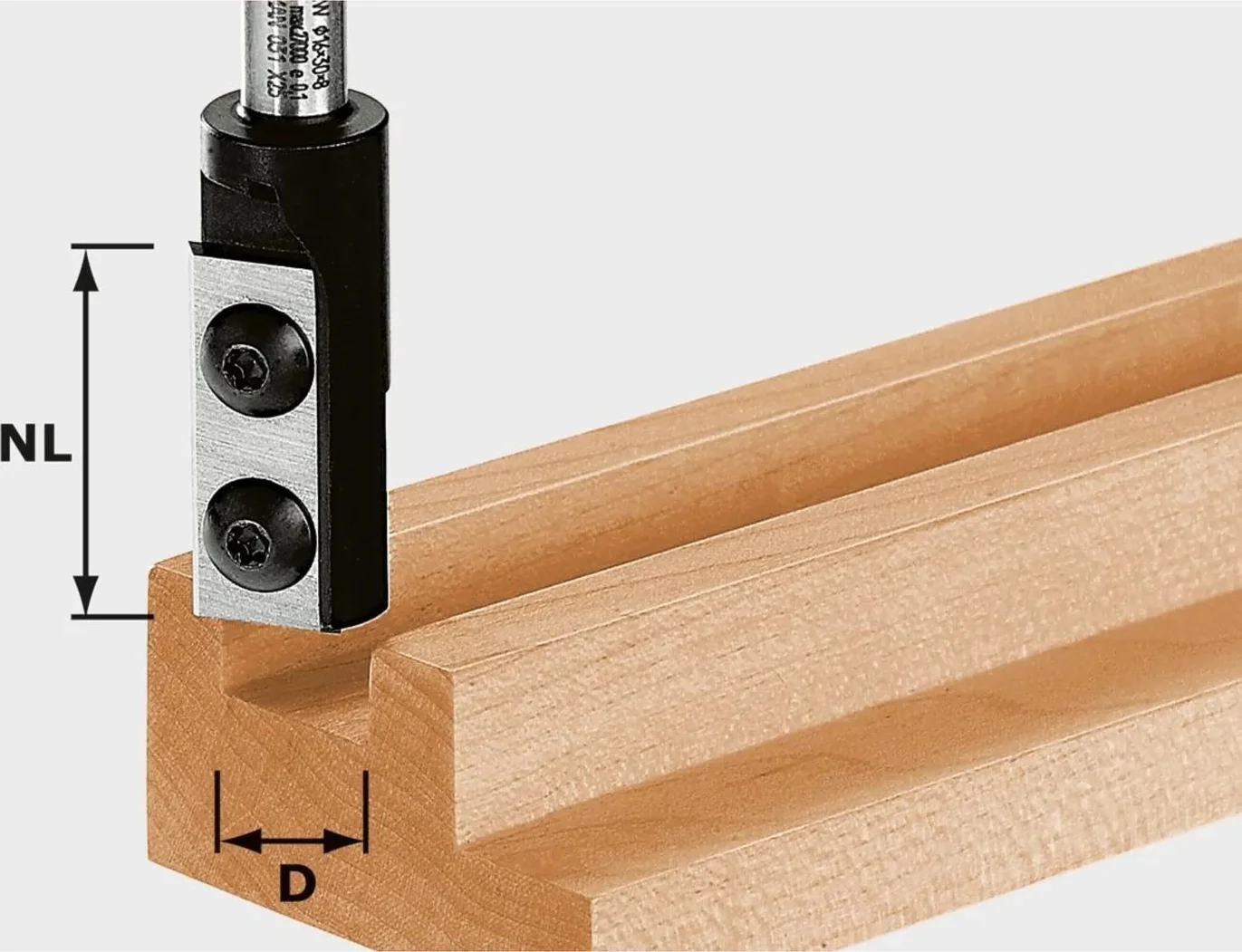 Festool HW D16/30 S8 Keermes-groeffrees - 492716