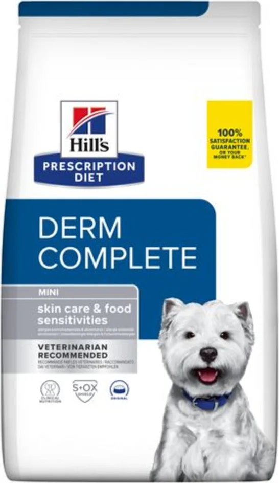 Hill's Prescription Diet Derm Complete Mini Environmental/Food Sensitivities Hondenvoer Droog Rijst & Ei 1 kg