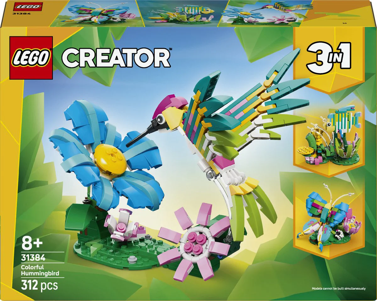 LEGO Creator Wilde dieren: kleurrijke kolibrie 31384