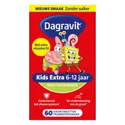 3x Dagravit Multivitamine Kids Extra 6-12 Jaar Spongebob 60 kauwtabletten