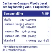 4x Davitamon Omega-3 Visolie 60 capsules