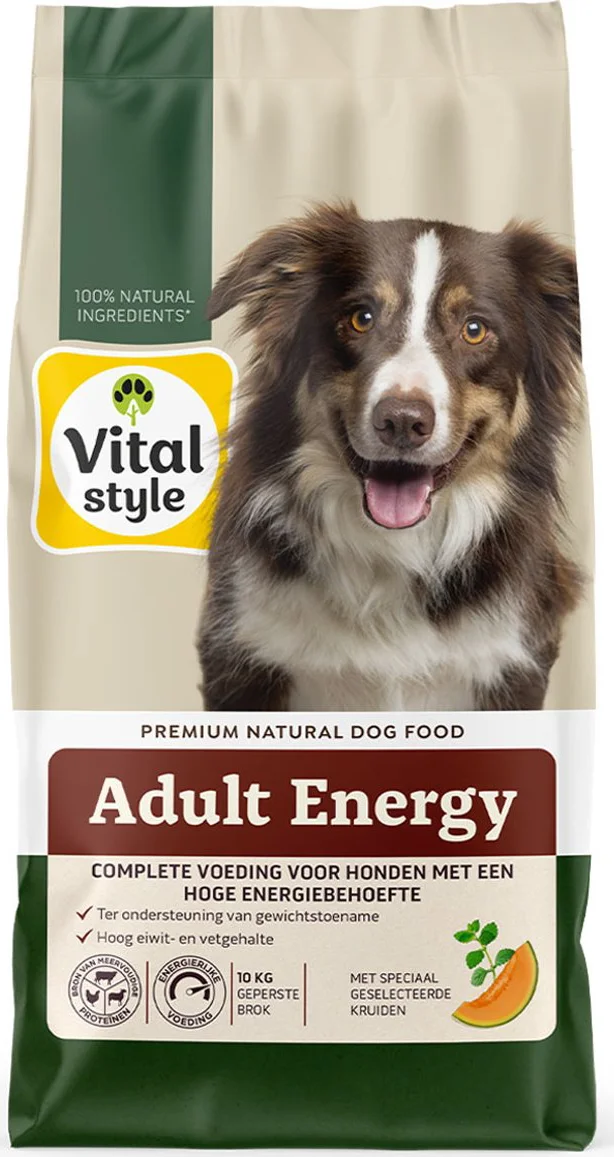 Vitalstyle Adult Energie Hondenvoer 10 kg