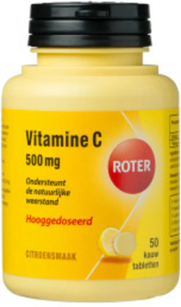 2x Roter Vitamine C Hooggedoseerd 500mg Citroen 50 kauwtabletten