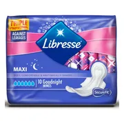 Libresse Comfort & Security Maxi Goodnight Maandverband 10ST