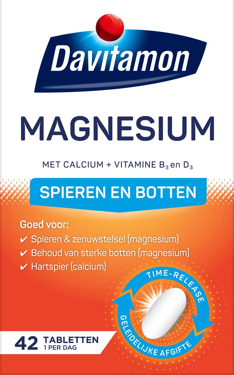 Davitamon Magnesium Spieren en Botten 42 tabletten