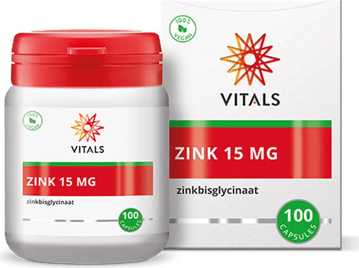Vitals Zink 15 mg 100 capsules