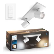 Philips Hue Runner opbouwspot White Ambiance - 2 Spots - Wit + Dimmer