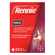 Rennie Anijs kauwtabletten bij brandend maagzuur 24TB