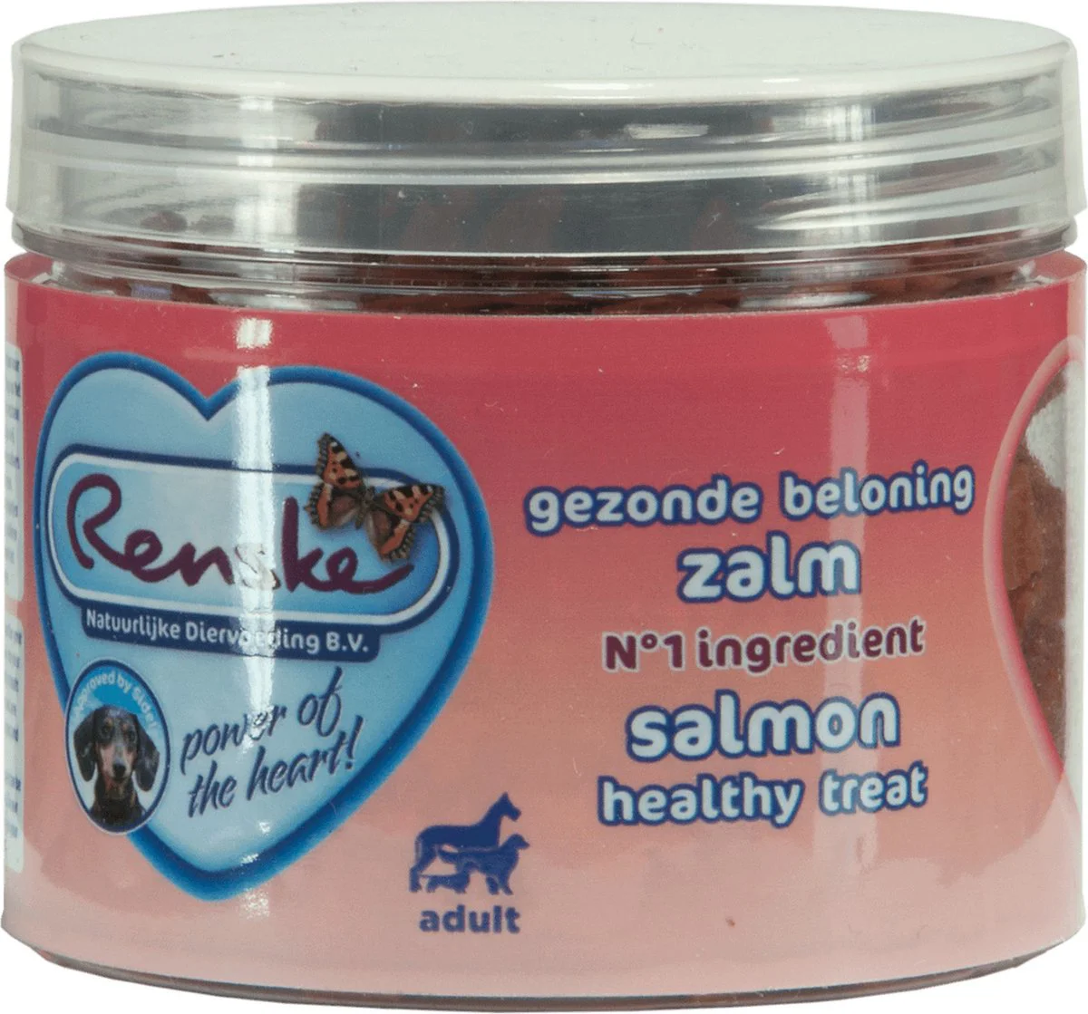 Renske Gezonde Beloning Hartjes Hondensnack Zalm 100 gr