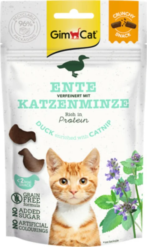 GimCat Crunchy Kattensnack Eend & Catnip 50 gr